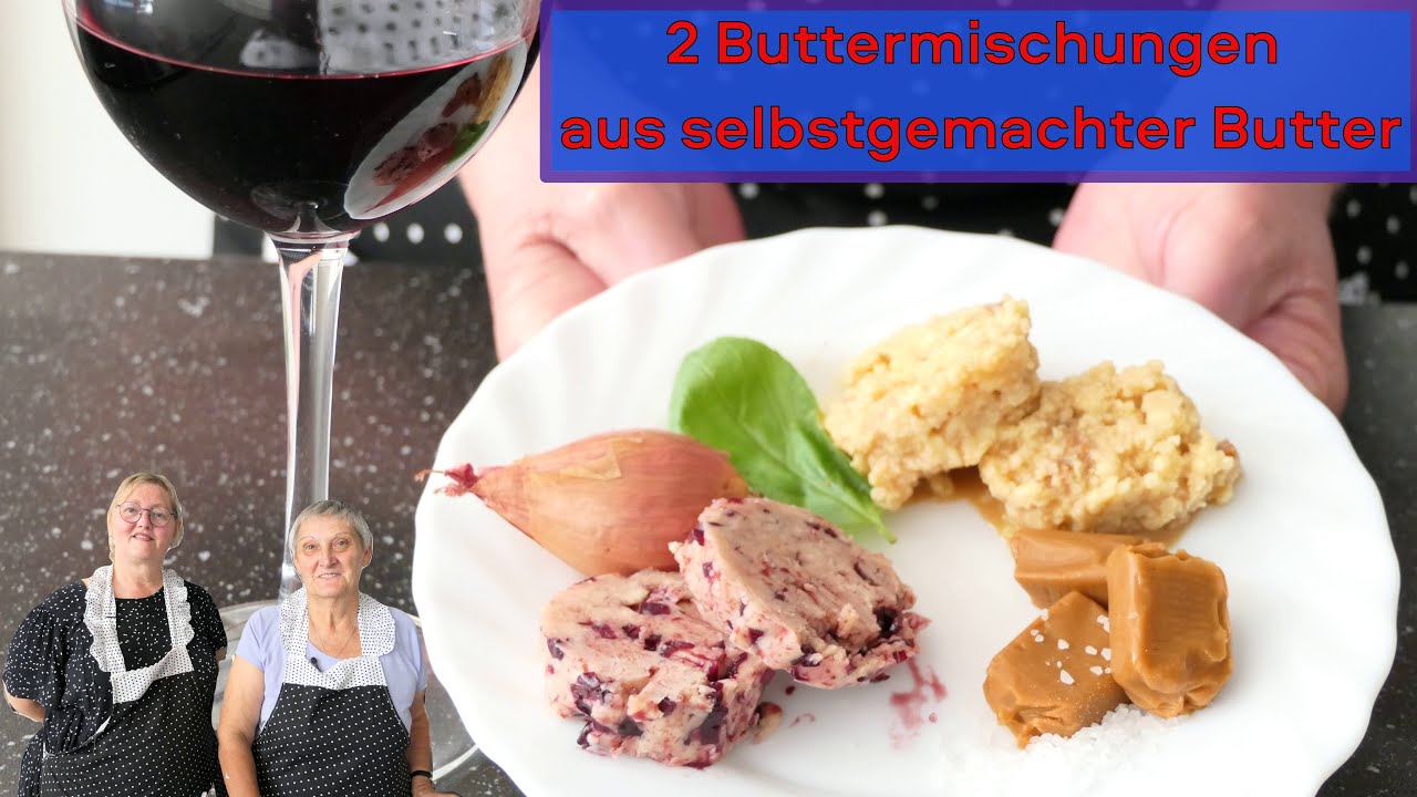 Außergewöhnlich-lecker: Rotwein- und Salzkaramellbuttermischungen aus selbstgemachter Butter