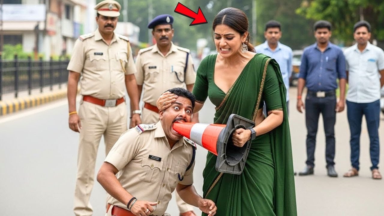 पुलिस ने पैसे मांगने के लिए एम्बुलेंस को रोका — SP मैडम आईं, पूरा चेकपोस्ट सन्न रह गया!