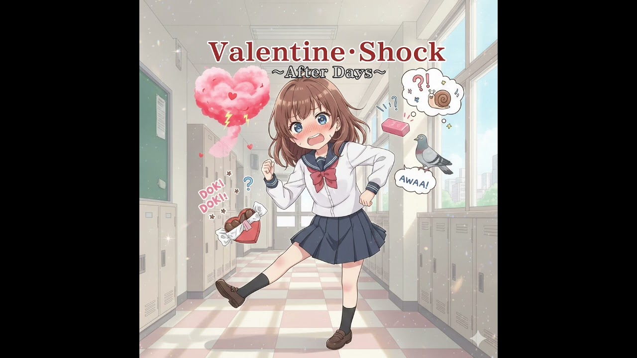 『Valentine・Shock！ ～After Days～』アニメチックにꉂ🤣𐤔  返事は後でもいいからとか強がっても、やっぱり気になる相手の気持ち。そんなソワソワを歌にꉂ🤣𐤔(AI Songs)