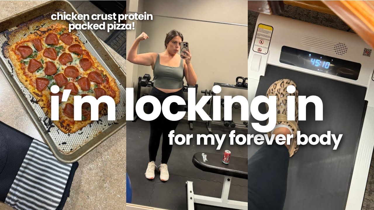After work vlog: groceries, chicken crust pizza, egg cups! We’re locking in!☀️💪🏼