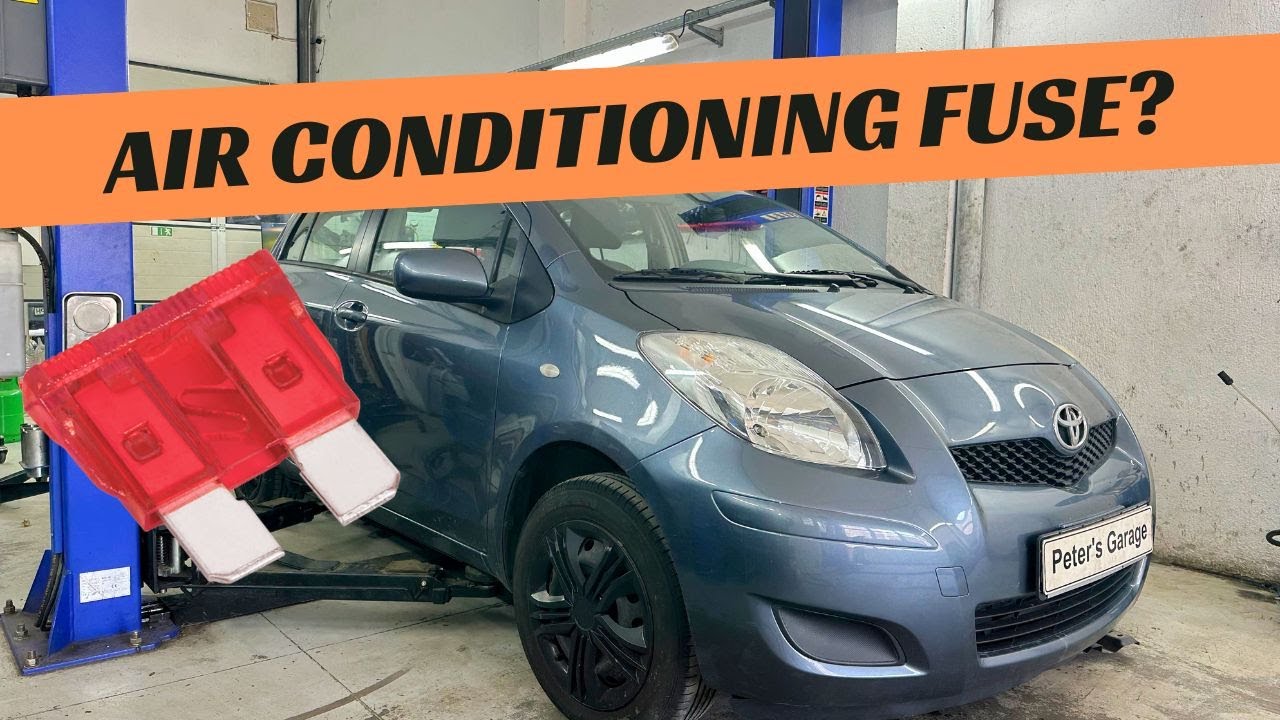 Toyota Yaris XP90 Air Conditioning AC fuse relay location replacement
