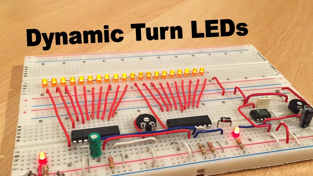 Audi Style Dynamic turn Signal LED (LM3914 & NE555)