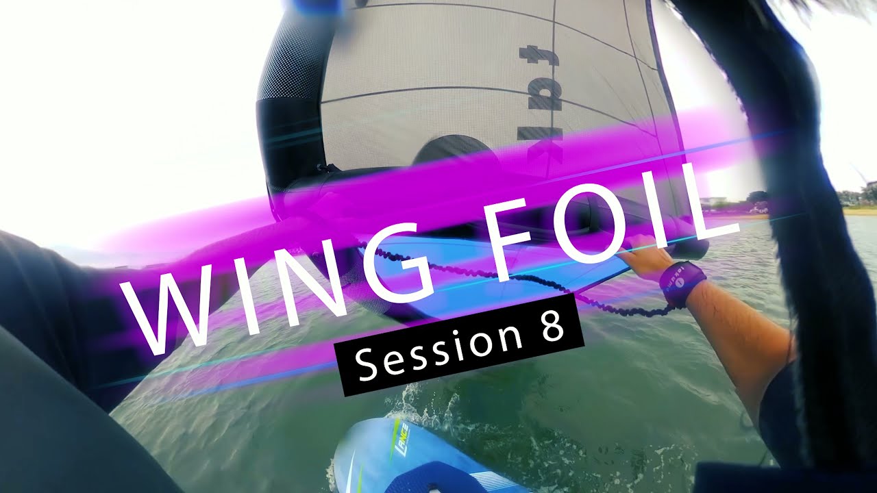 Wing foil session 8 , remontée au vent et pompage / upwind and pumping