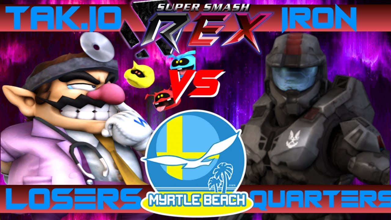 SocaSmash 163 Super Smash REX: Tak.io (Dr Wario) vs Iron (Master Chief) Losers Quarters