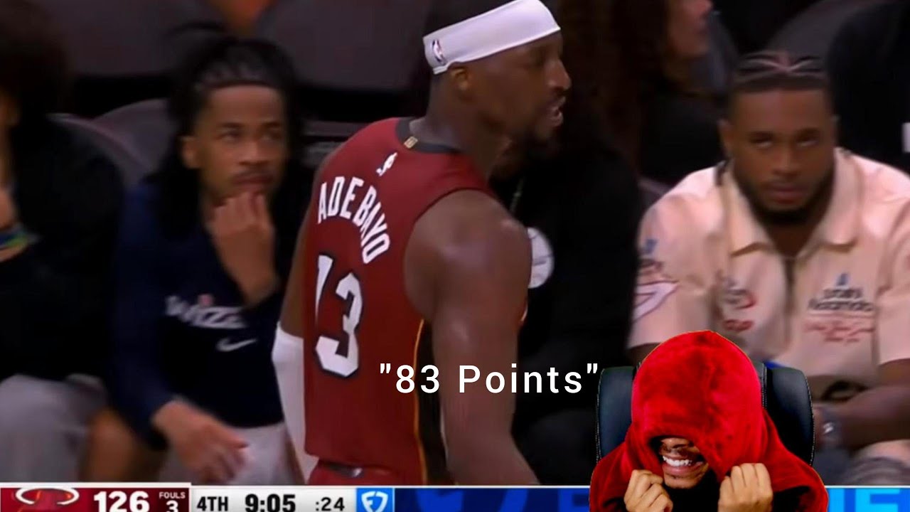 Bam Adebayo 83 POINTS Miami Heat vs Washington Wizards NBA Highlights (reaction)