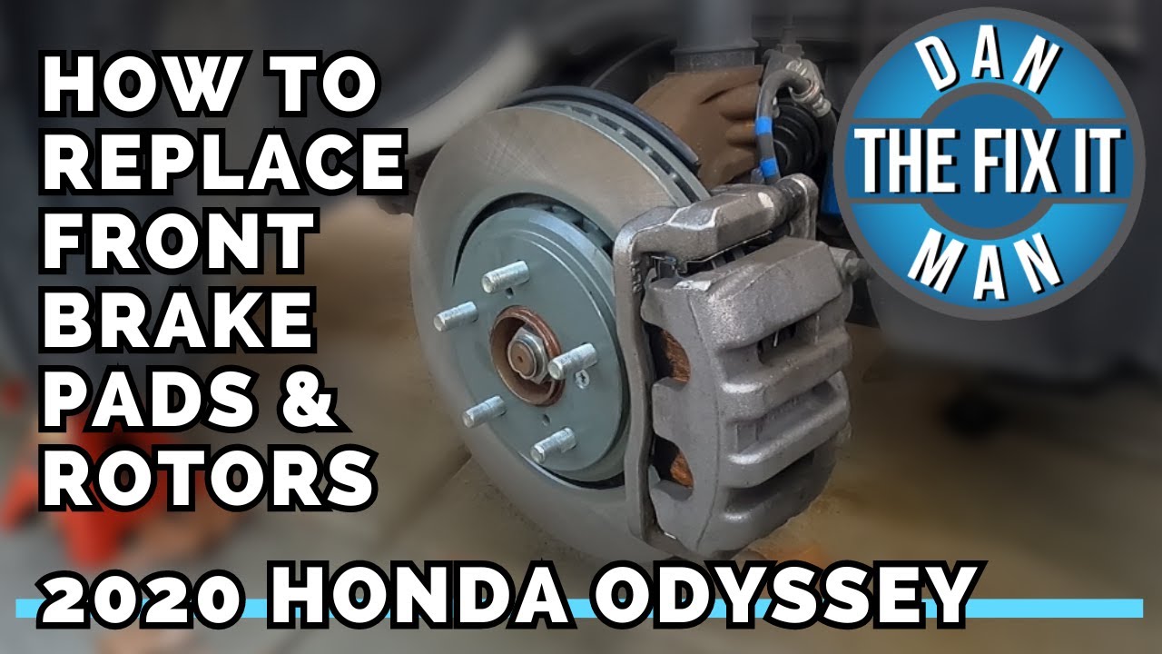 2018 - 2023 HONDA ODYSSEY - HOW TO REPLACE FRONT BRAKE PADS & ROTORS - DIY - WITH TORQUE SPECS!