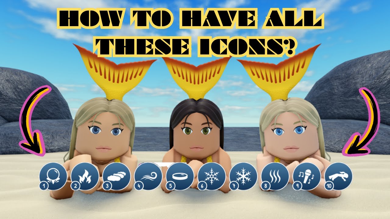 How to have Extra Powers and All Icons in Mermaid Testing l Roblox l Play With Ivy