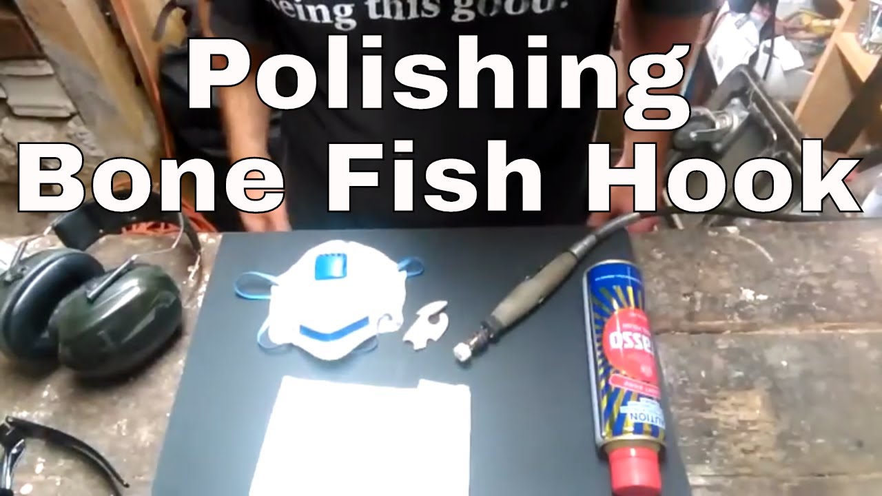 Polishing a Bone Carving Fish Hook