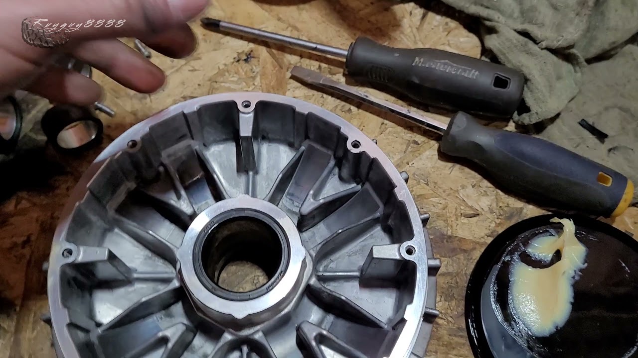 HOW TO: Disassembly, cleaning, greasing of the Rhino 700 primary CVT clutch