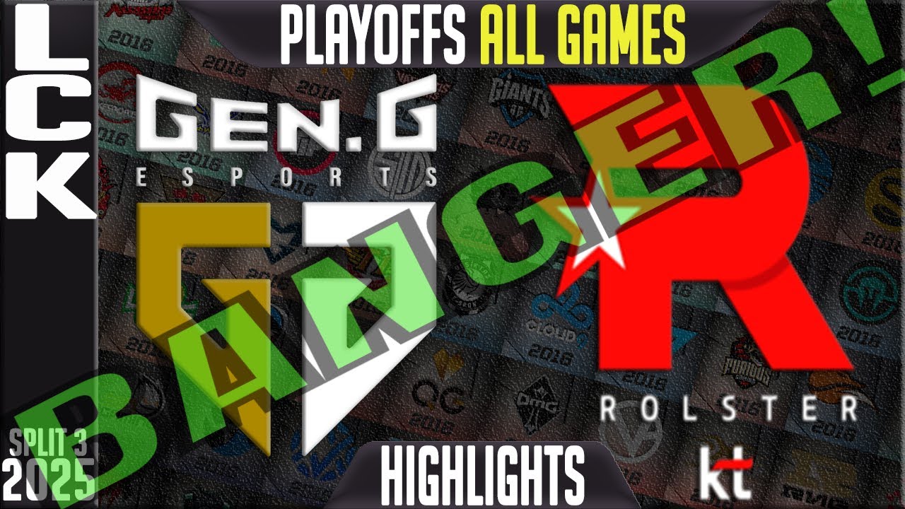 GEN vs KT Highlights ALL GAMES | LCK 2025 Playoffs | Gen.G vs KT Rolster