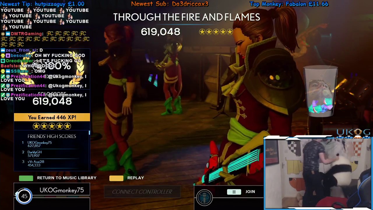 THROUGH THE FIRE AND FLAMES ~ 100% FC ~ ROCK BAND 4 ~ 1ST EVER!!!