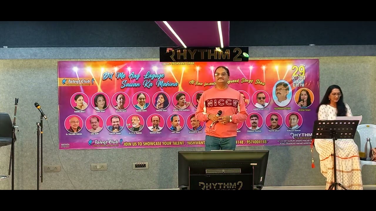 Aaja baharon ki malika live performance by Mehul Gandhi