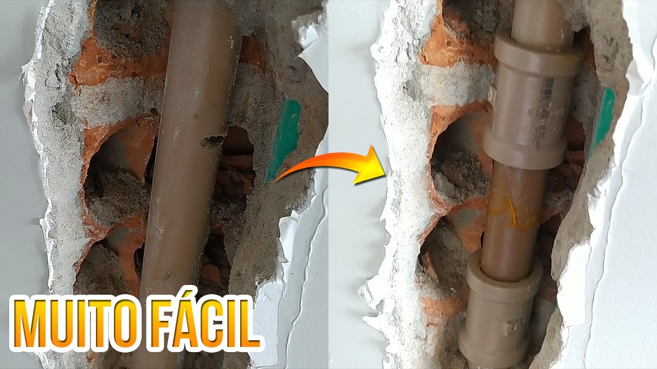 COMO CONSERTAR CANO FURADO NA PAREDE, TUBO DE ÁGUA FURADO COMO CONSERTAR SIMPLES E RÁPIDO