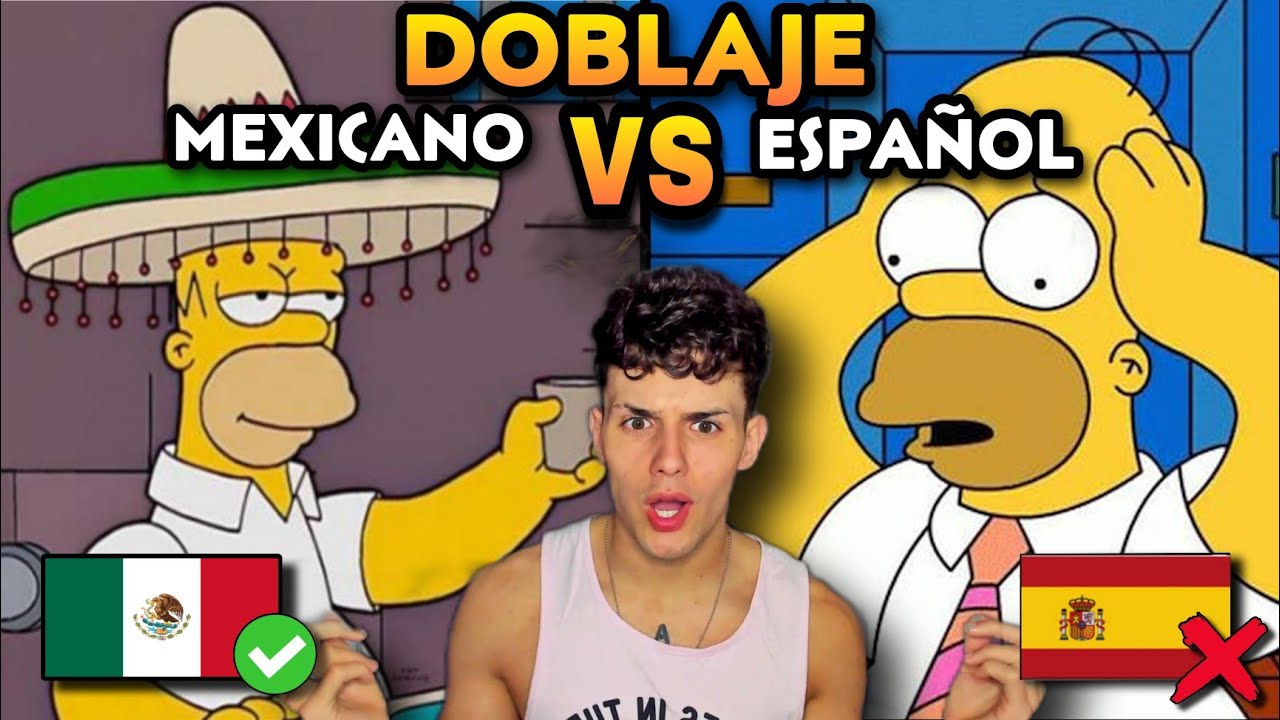 🇪🇸ESPAÑOL REACCIONA a DOBLAJE LATINO vs ESPAÑOL en LOS SIMPSON🇲🇽*LAMENTABLE*