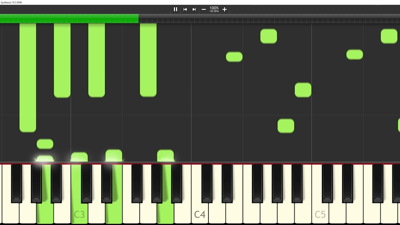Asylums for the Feeling Piano Synthesia Tutorial