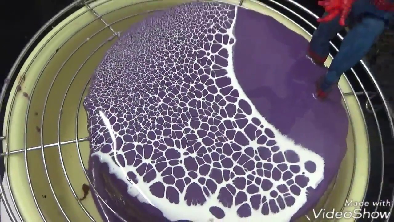 Recipe  Spider Web effect Mirror Glaze