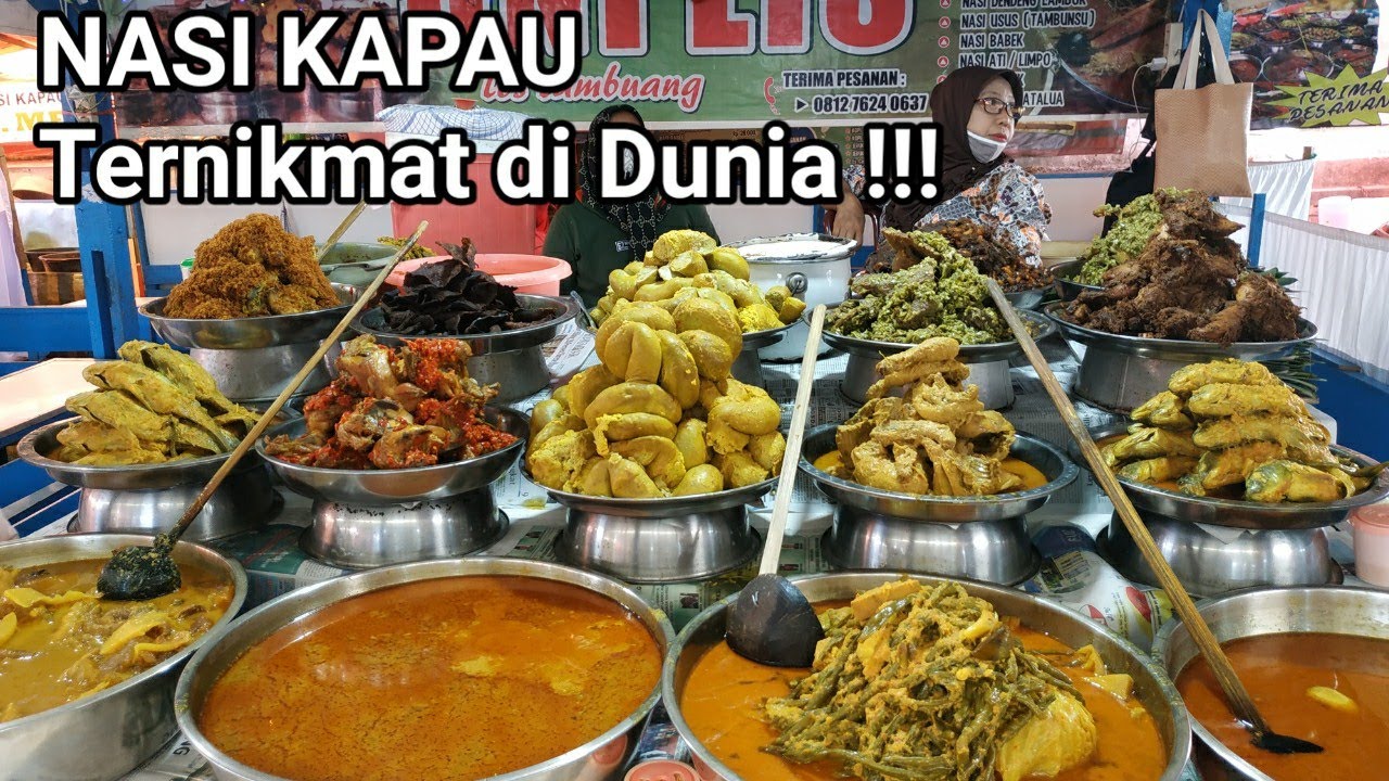 NASI KAPAU TERNIKMAT DI DUNIA I 3 BUNGKUS BESAR LUDES SEMUA I BEDA NASI KAPAU DENGAN NASI PADANG