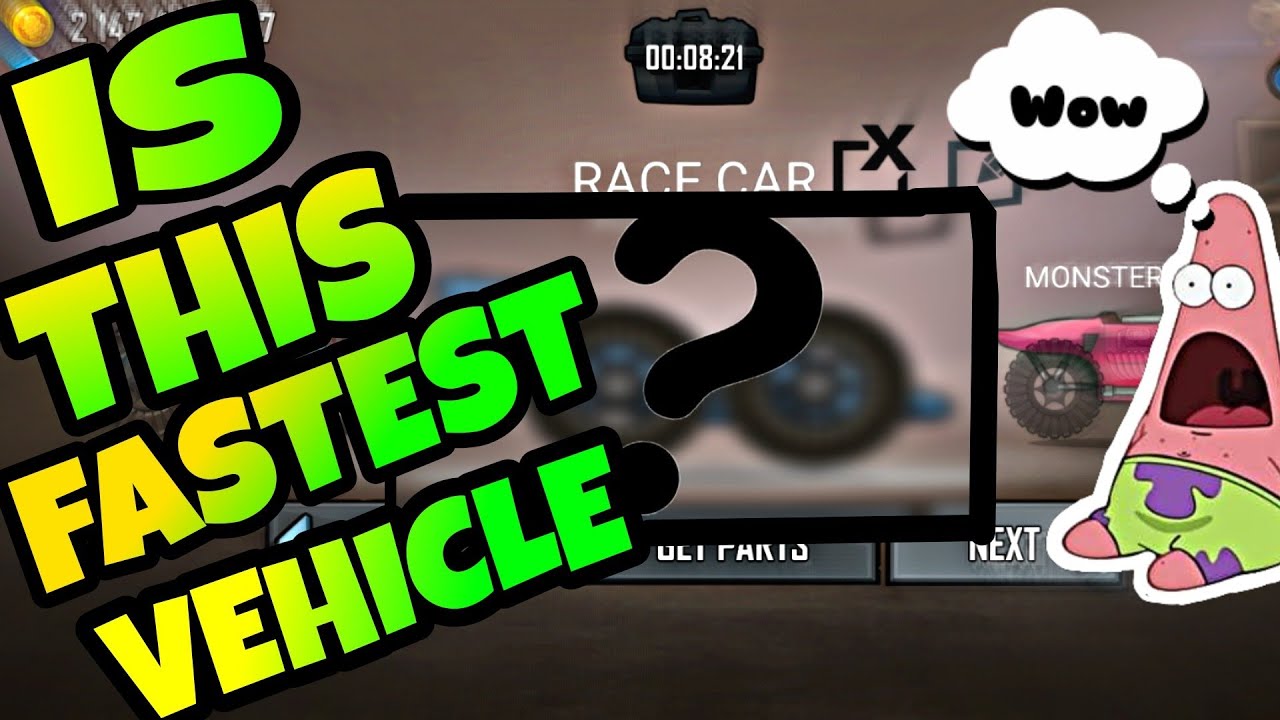 FASTEST VEHICLE in HILL CLIMB RACING ||❤️
