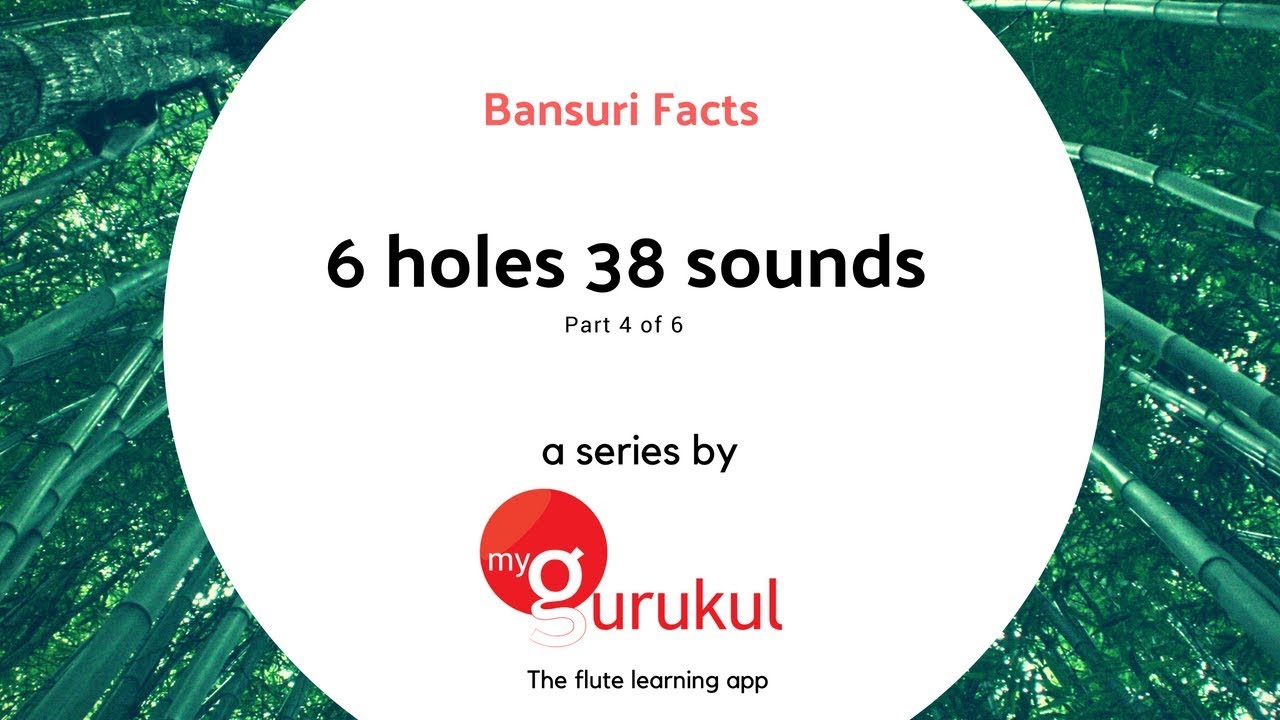Bansuri Facts : Part 4 of 6 : Flute - 6 holes and 38 sounds