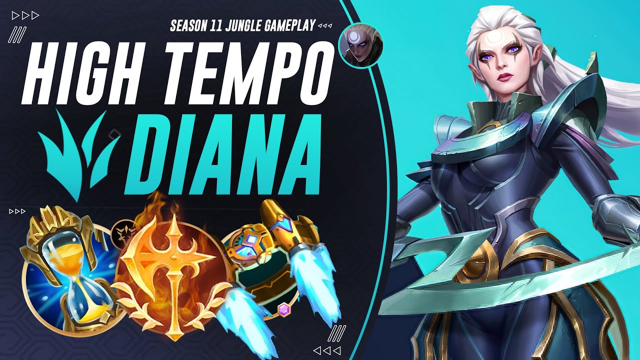 81% KP DIANA JUNGLE: How To Use TEMPO To Carry Games In Season 11! | Challenger Jungle Guide & Build