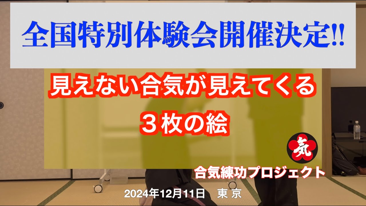 見えない合気が見えてくる３枚の絵 20241211 東京