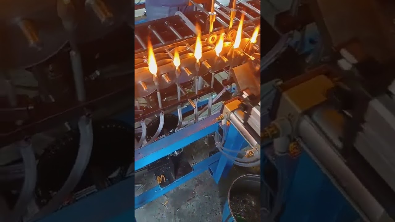 Glass Oil Burner Pipe Making Machine#borosilicateglass #glassblowing