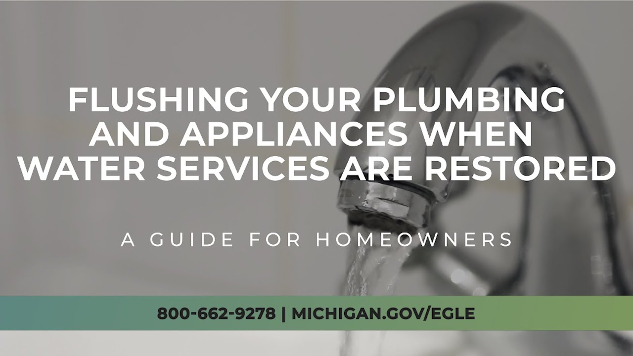 How to Flush Your Home When Water Services are Restored