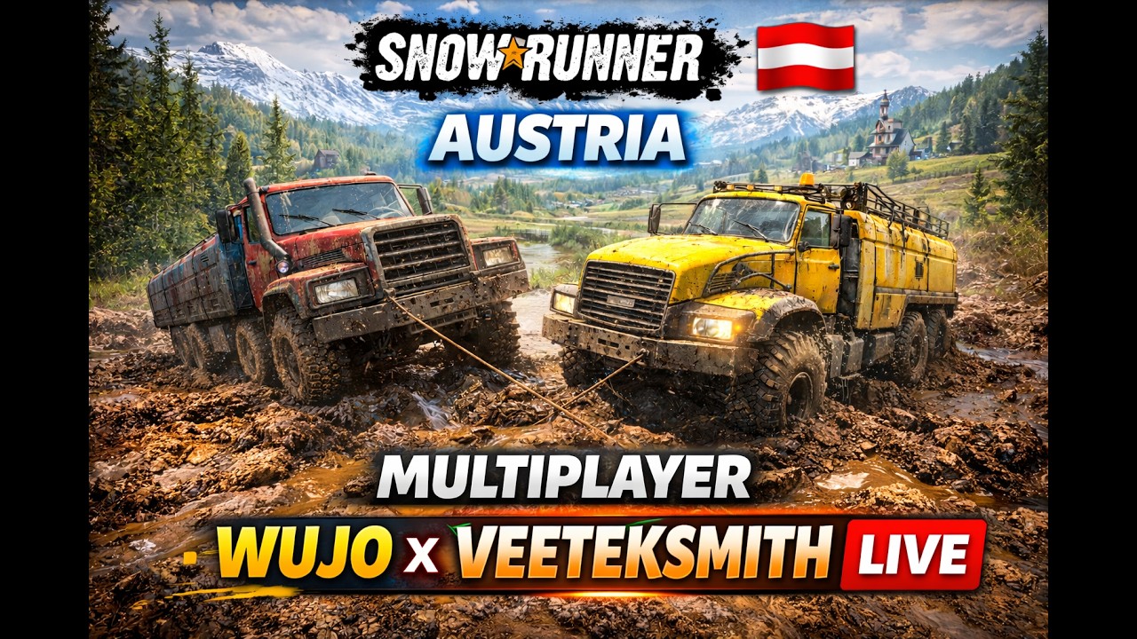 SnowRunner 🔴 @Wujo x @VeetekSmith &ndash; Multiplayer w błocie | LIVE PL #42