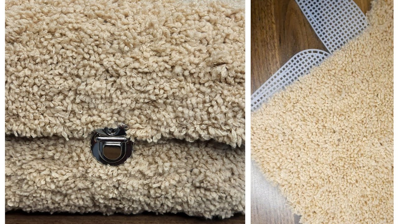 PLASTİK KANVAS VE KUZUCUK İP İLE 2 SAATTE ÇANTA YAP SAT. PUFİTİK YÜN İLE CANVAS ÇANTA. CANVAS BAG..