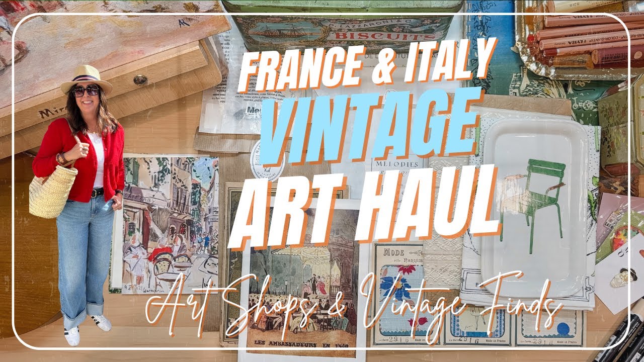 France & Italy Vintage Art Haul | Art Shops & Antiques