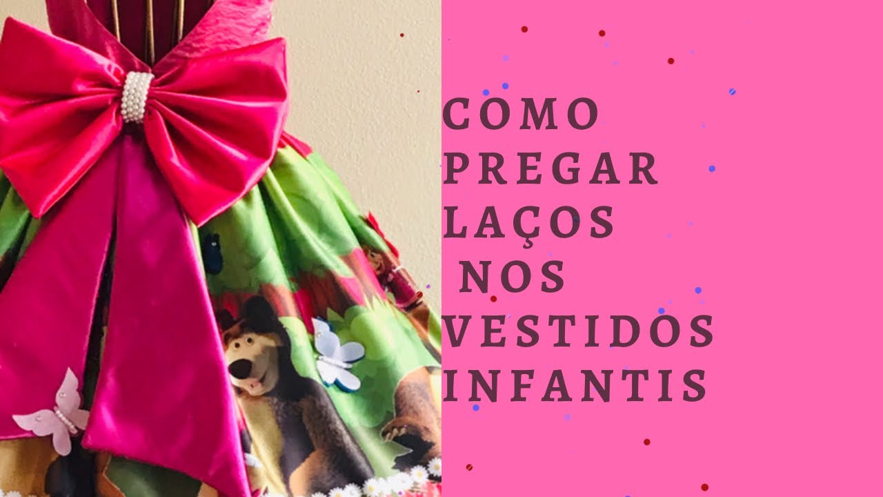COMO PREGAR o LAÇO no VESTIDO