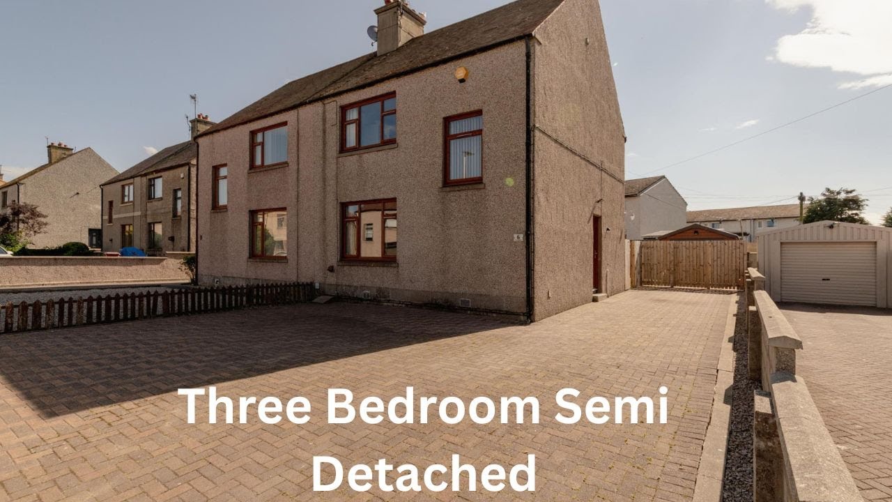 Buckie on The Moray Coast - Three Bedrooms Family Home. £170K.
