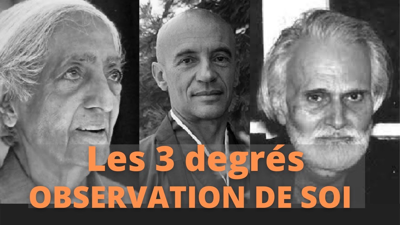 Observation de soi, les 3 degrés.