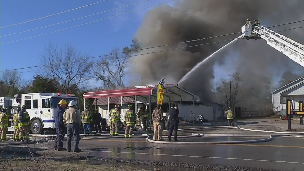 ADPS firefighters battle flames at tire shop fire