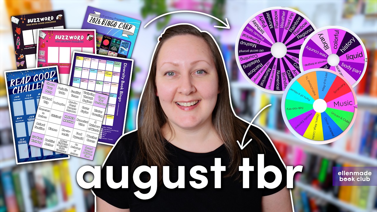 Reading Challenges Pick My August TBR 📚💜  Spinner Wheel Edition!