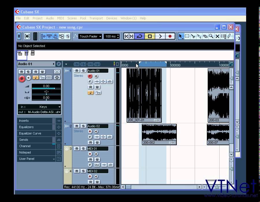 08 Cubase Video Tutorial - How to work with the Project Window - part 1 of 5