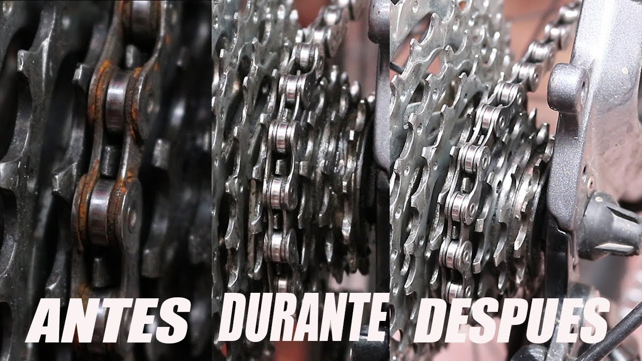 Limpiar y aceitar cadena de bici Resultado PROFESIONAL