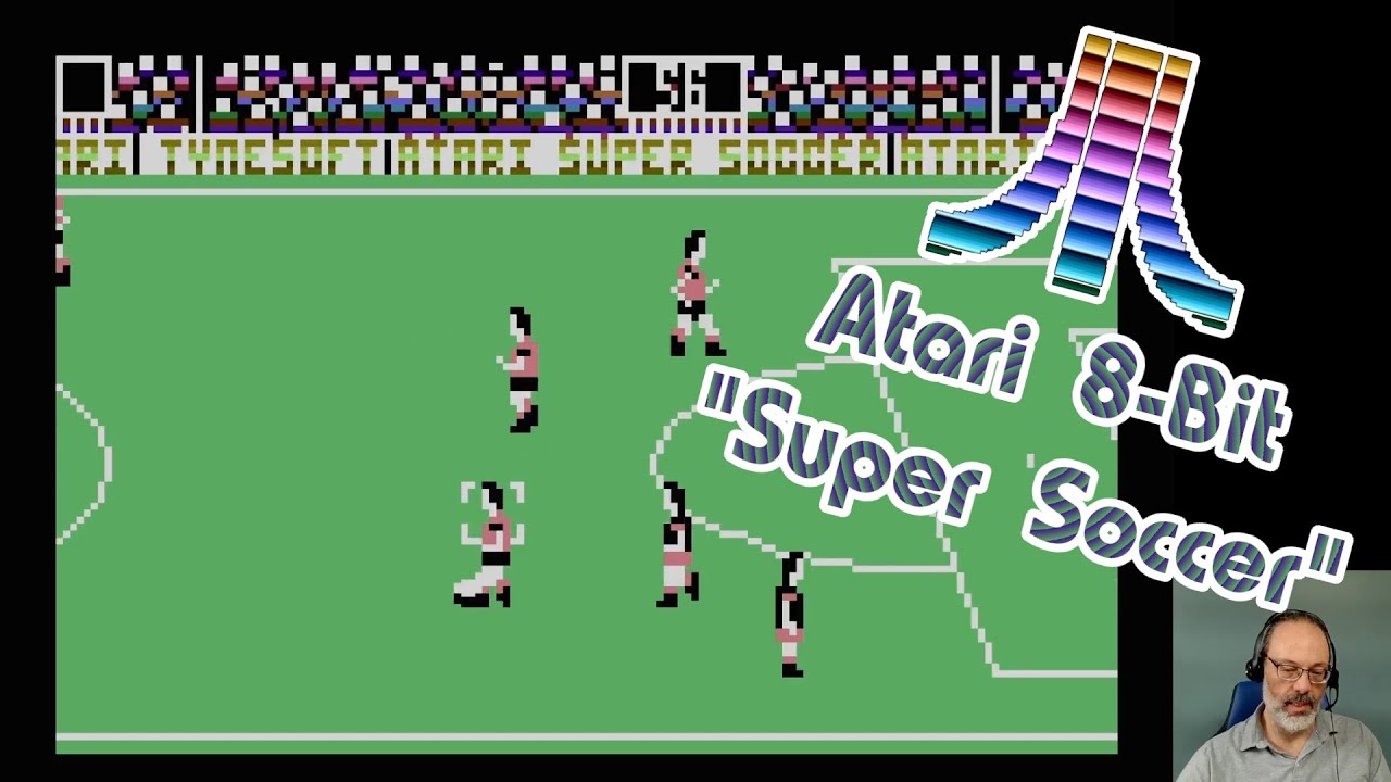 Atari 8-Bit Game Play, Super Soccer