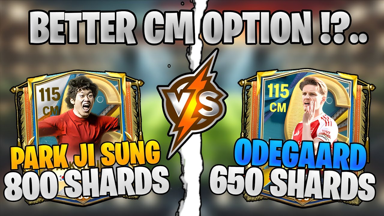 Park Ji Sung VS Odegaard Better CM Option in fc mobile !?..