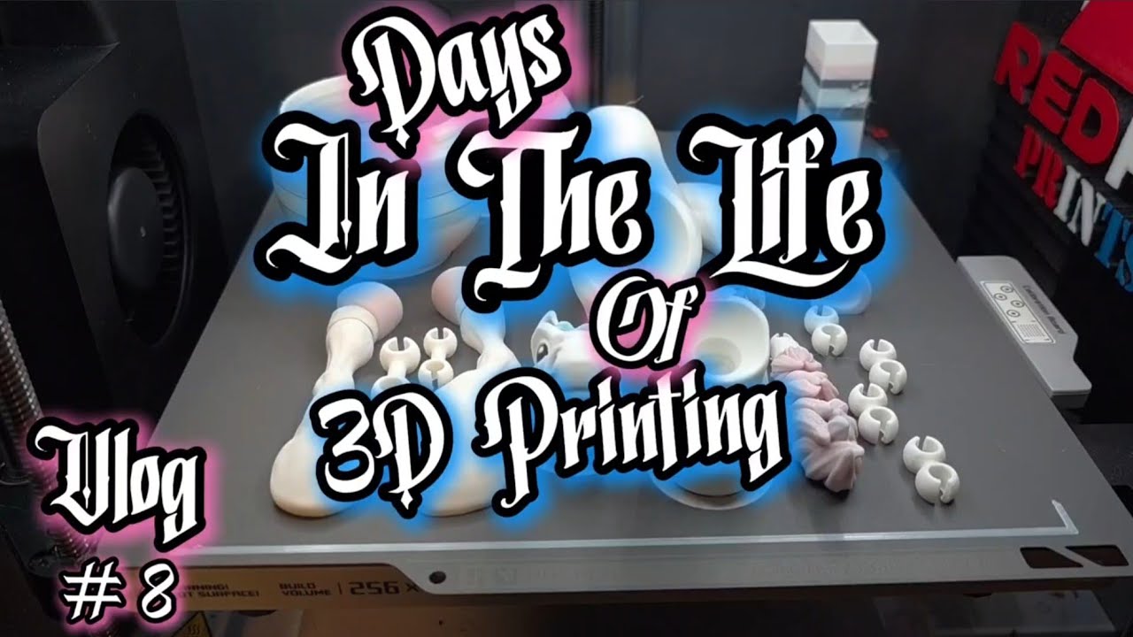 Days in the life of 3D printing with Redfin Prints - 3D Printing Vlog # 8