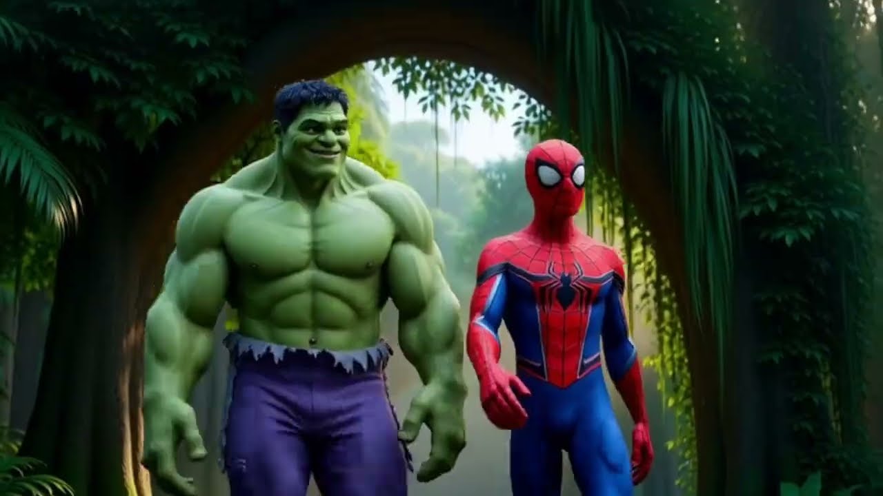Hulk Saves Spiderman | Silent Friendship Story | Epic Forest Rescue #hulk #hulkvideo #hulkstory 