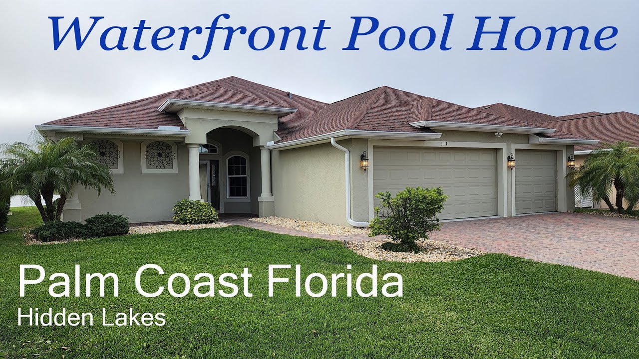Palm Coast Florida Waterfront Pool Home (Sold $487,000) KERR Tour