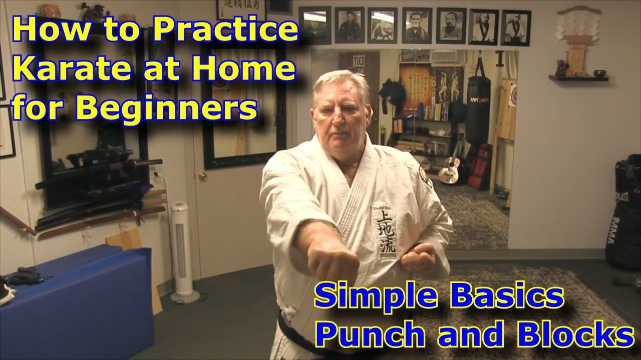 How to Practice Karate at Home for Beginners - Simple Punch & Blocks