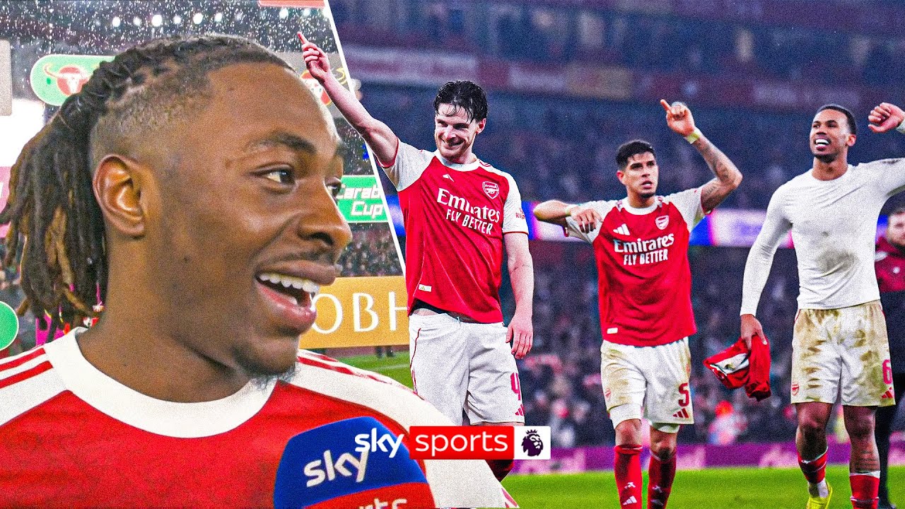 Ebere Eze's FULL post-match interview after Arsenal go through to Carabao Cup final! 🤩