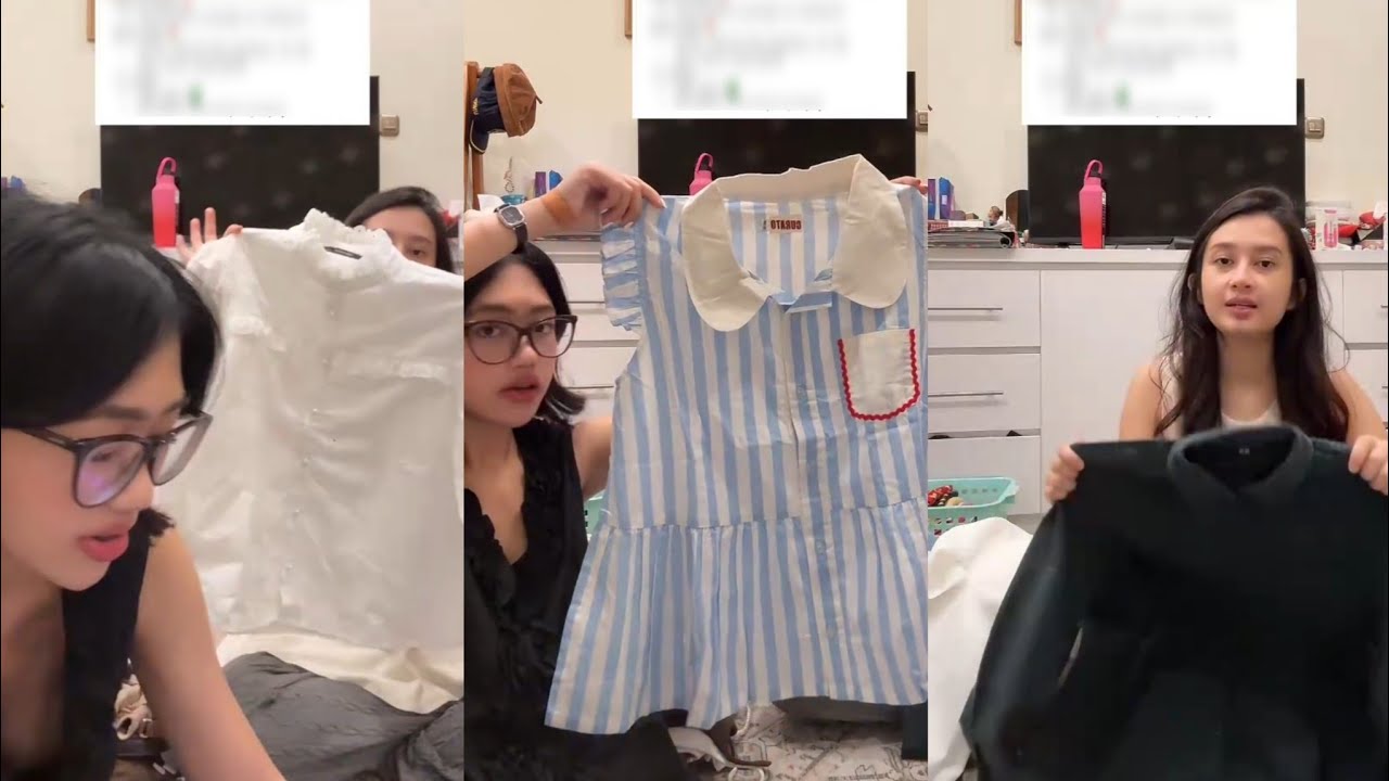 FOKUS ITEM❗LIVE PRELOVED BLNDR KEMEJA LUCU BUAT KERJA