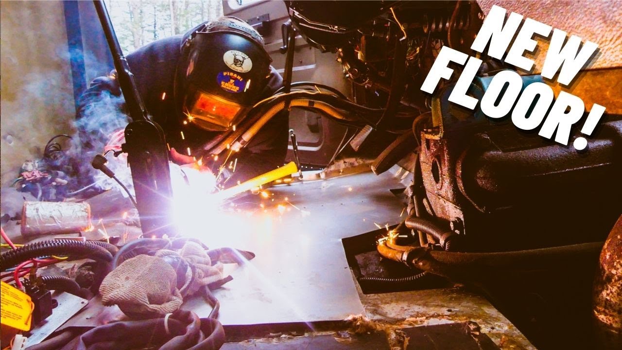 Welding In A New Floor Pan | Ambulance Van Conversion