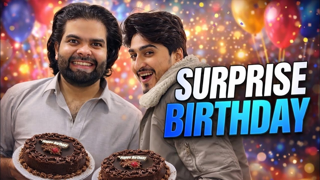 Surprise Birthday 🎂 || Okboys || Yaseen Malak 