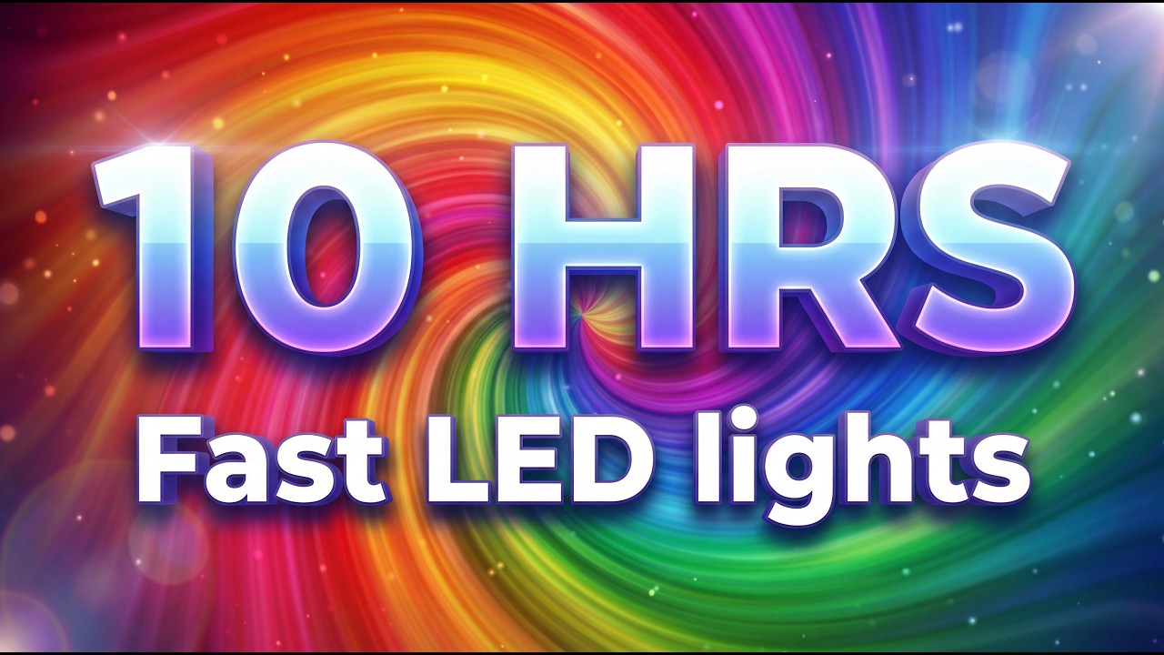 10 Hours Neon Pulsing Screen | Cyberpunk Mood Lighting Fast Transition RGB 4K