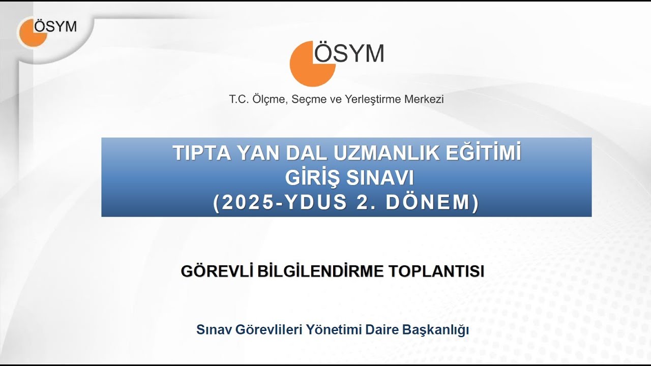 2025 YDUS-2 Eğitim Sunumu