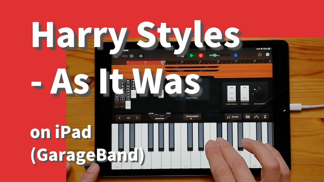 Harry Styles - As It Was on iPad(GarageBand)//ガレージバンドiOS